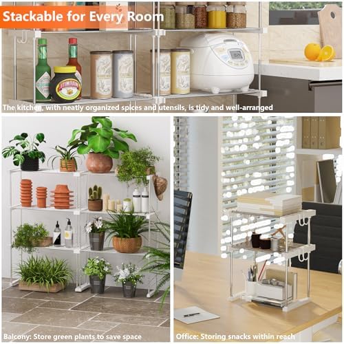BLULEE Expandable Under Sink Organizer, No-Drill Adjustable Shelf - Image 6
