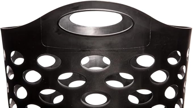 Flex Carrying Handles Laundry Hamper, Black