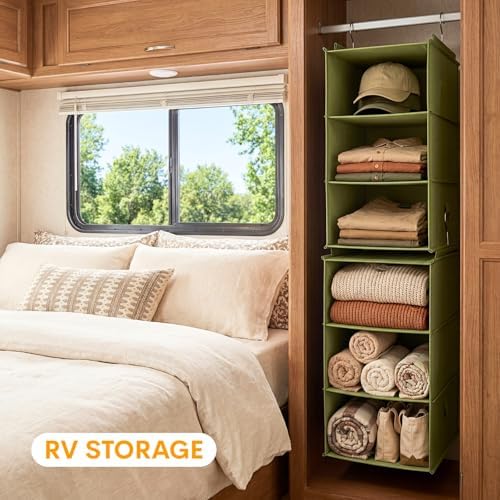 Extra Deep Hanging Closet Organizers and Storage, 2 Pack 3-Shelf - Image 2