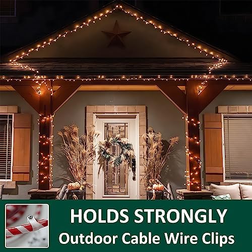 100pack Rope Light Clips 1/2 Inch P-Style UV Nylon with 304 Stainless Screw - Image 6