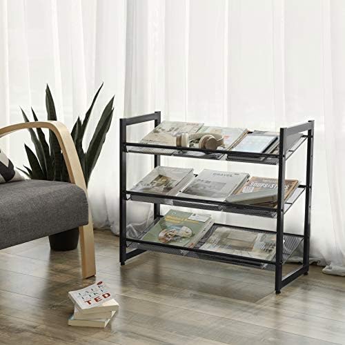 SONGMICS Metal Shoe Rack, 3-Tier Shoe Orgainzer, Holds 9-12 Pairs - Image 4
