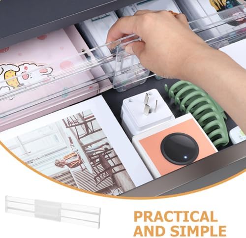 Retractable Drawer Partition Board Adjustable Home Drawer Divider Organizer for Kitchen Closet Storage for Clothing and Utensils - Image 3