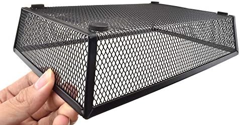 HAHIYO Stackable Mesh Tray Cup 9 x 6 x 2 inches Sturdy Container for Desk Drawer Organizer Collection for Home Office School kitchen Soft Foam Feet No Sharp Edges 1 Pack Black - Image 7