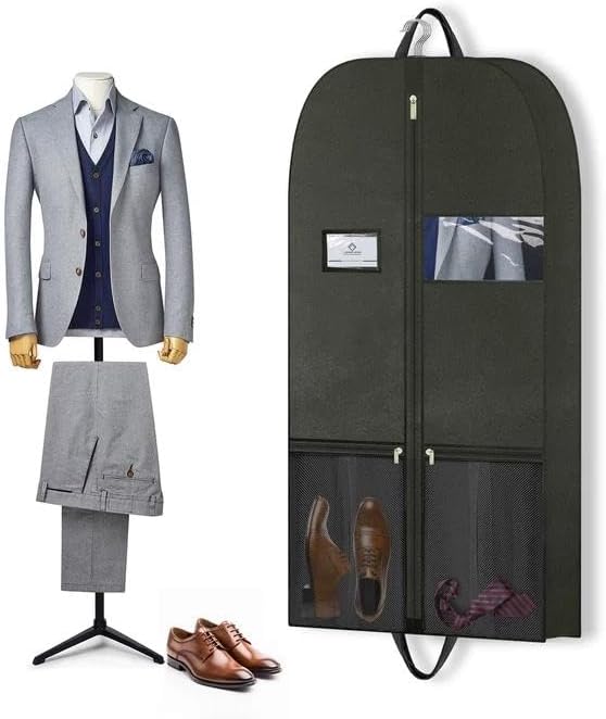 Travel Garment Suit Bag 43" for Hanging Clothes Storage for Men Suits Shirt - Image 4