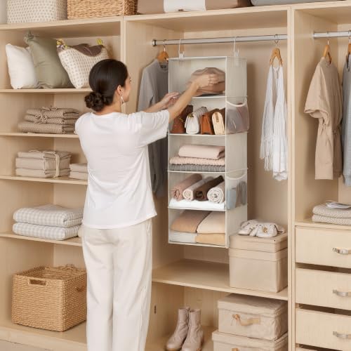 StorageWorks Hanging Closet Organizer for Small Closets, 5 Shelf - Image 2
