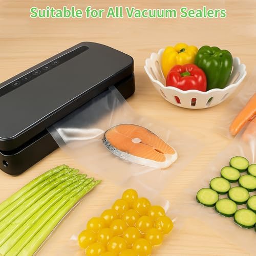 MakMeFre Pint 6"x10"Vacuum Sealer Bags 100ct for Food Storage - Image 2