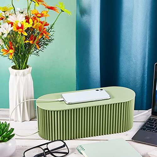 2 Pcs Cable Management Box, Fits Most Power Sockets, 11.8x5.1x4.3 in - Image 5