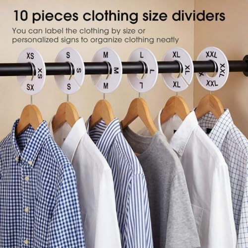 Blulu 10 Round Closet Dividers for Clothing Rack Organizers - Image 5