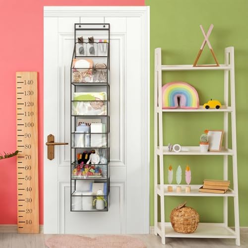 Over Door Organizer Hanging Storage 6 Shelf Clear Pockets Pantry Closet - Image 7