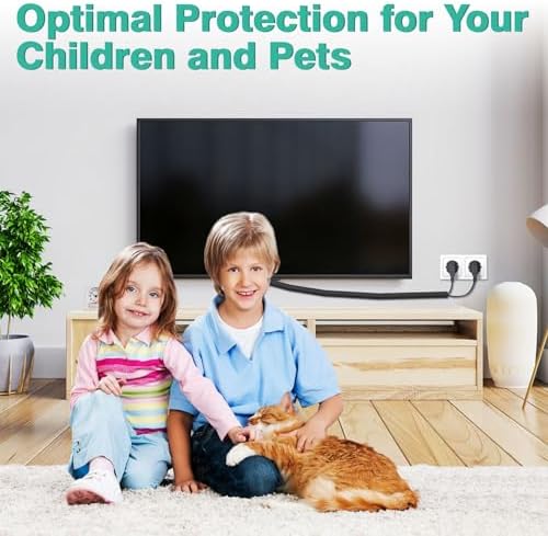 UOMTFAI Dog and Cat Cord Protector 25ft - 1/2inch, Flexible Cable Sleeve for Easy Cord Management, Protects Cables from Pets Chewing, Ideal for USB, Power, Audio and Video Cords - Black - Image 6