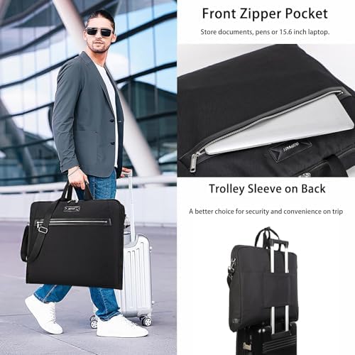 BESMART Garment Bags for Travel, 51" Large Suit Bag for Business Trips - Image 3