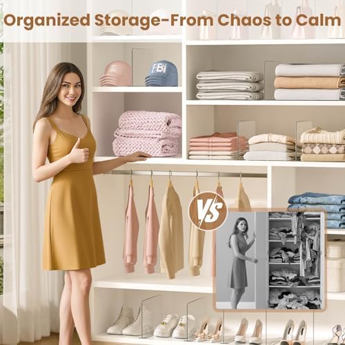 Shelf dividers for Closet Organization: Stable Upright Support - Image 2