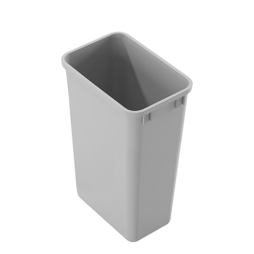 Dowell 50Qt Wastebasket Trash Can Garbage Container, for Home/Kitchen/Office, Grey - (Can Only) 1PC