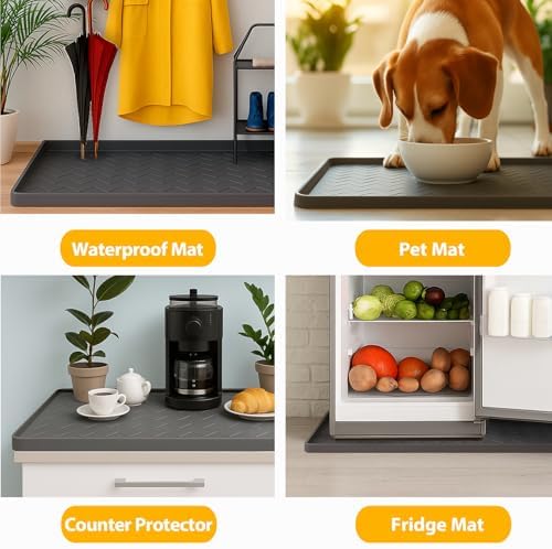 TigeJoy Under Sink Mats for Kitchen Waterproof 40" x 22", Cabinet Liner - Image 7