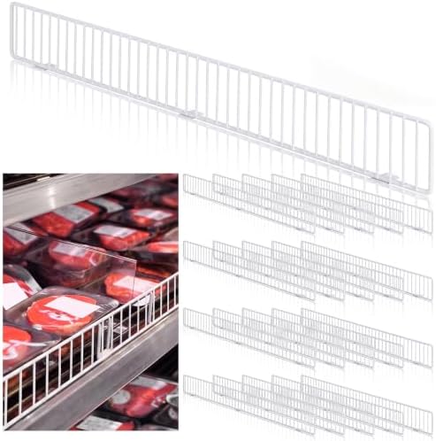 Yaocom 20 Pcs Gondola Shelf Fence 48x3'' Retail Front Wire Guard, White by Yaocom