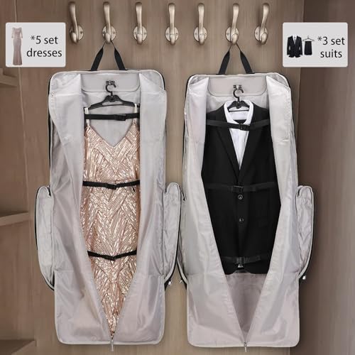 BESMART Garment Bags for Travel, 51" Large Suit Bag for Business Trips - Image 2