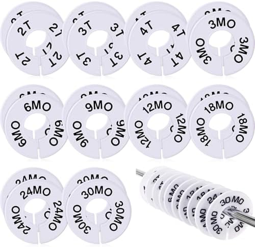 Blulu 10 Round Closet Dividers for Clothing Rack Organizers by Blulu