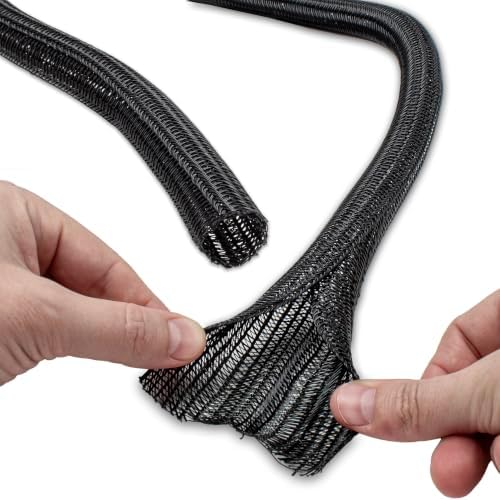 Electriduct 2" Hook Self Closing Wrap Around Sleeve - 100 Feet - Black - Image 3