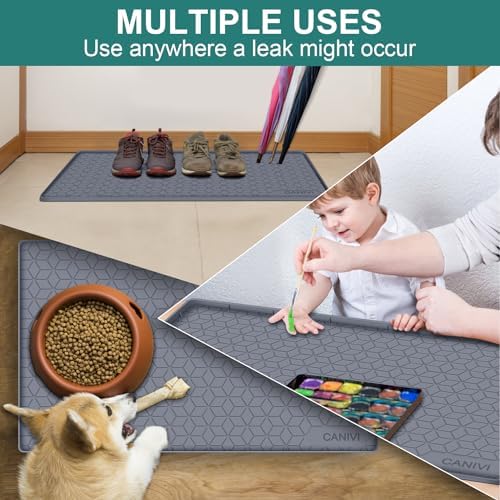 Under Sink Mat, 28"x22" Waterproof Tray for Cabinet, Holds 3 Gal - Image 5