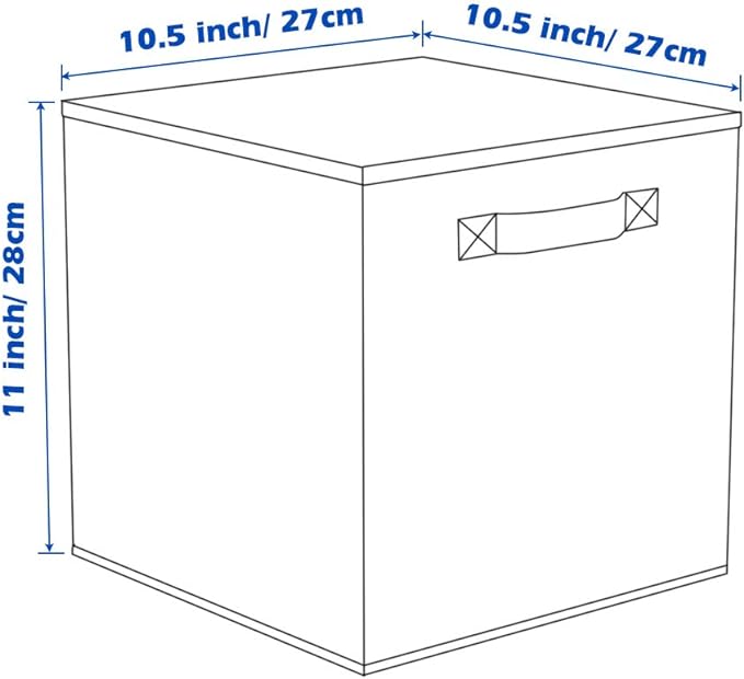 ShellKingdom Storage Bins, Foldable Fabric Storage Cubes And Cloth Storage Organizer Drawer For Closet And Toys Storage, 2 Pack (Gray)