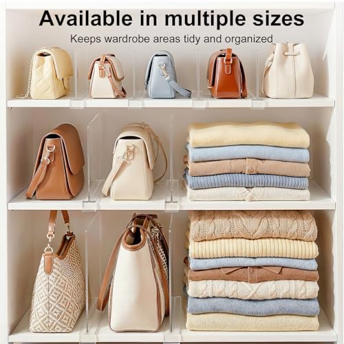 Small Shelf dividers Closet Organizers: 6-inch (Shorter Version) - Image 5