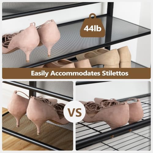 MAHANCRIS 12 Tier Shoe Rack, Shoe Storage Organizer, Holds 44-48 Pairs - Image 7
