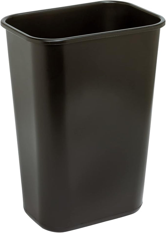 Wastebasket, 10.25 Gallons, 20 1/2in.H x 15 1/2in.W x 11 1/2in.D, Black, WB0196