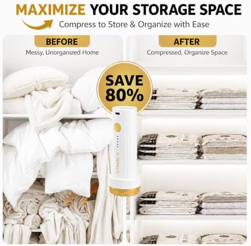 16 Pack Vacuum Storage Bags with Electric Pump for Clothing, Home & Travel - Image 4