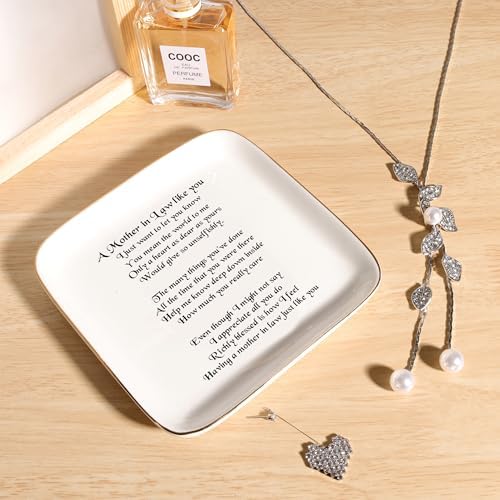 PUDDING CABIN Gifts for Mother in law, Jewelry Dish for Bonus Mom Christmas Mother's Day - Image 4