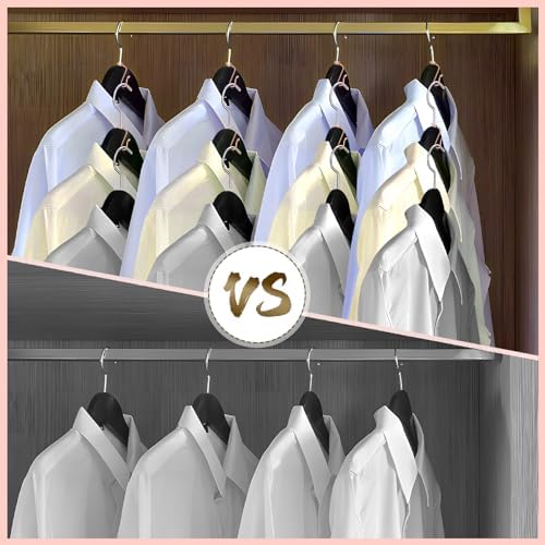 Sankoly 50 Pieces Hanger Connector Hooks Metal Hanger Extender Hooks Stable Clothes Hangers Connector for Different Clothes Hangers, 8.7 mm/0.34 Inch Hole Diameter,Rose Gold - Image 4
