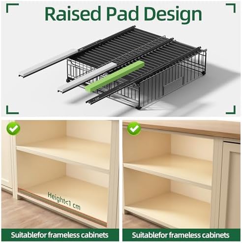 NETEL 2 Pack Expandable Pull Out Cabinet Organizer, 15" Deep - Image 4