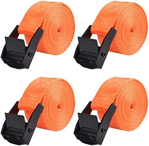 TRIWONDER Tie Down Straps Lashing Straps with Cam Buckle Nylon Webbing Heavy Duty Adjustable for Battery Kayak Motorcycle Cargo Packing by TRIWONDER