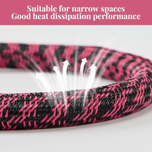 Cable Sleeve 1/4 Inch x 100FT Self-Wrapping Wire Loom - Image 2