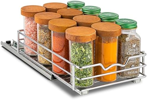 Pull Out Cabinet Organizer for Spices, Cans 6-1/2 "W x 10-1/2"D x 2-3/4”H by HOLDN%E2%80%99STORAGE