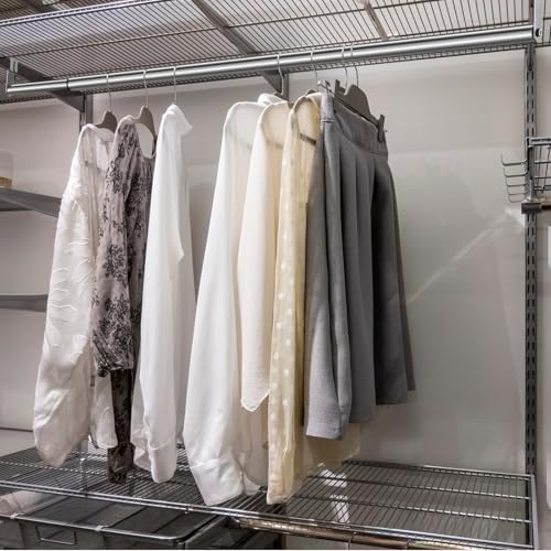 Threehoney Expandable Closet hanger Rod for Wire Shelf, 24-41 Inch, Silver - Image 6