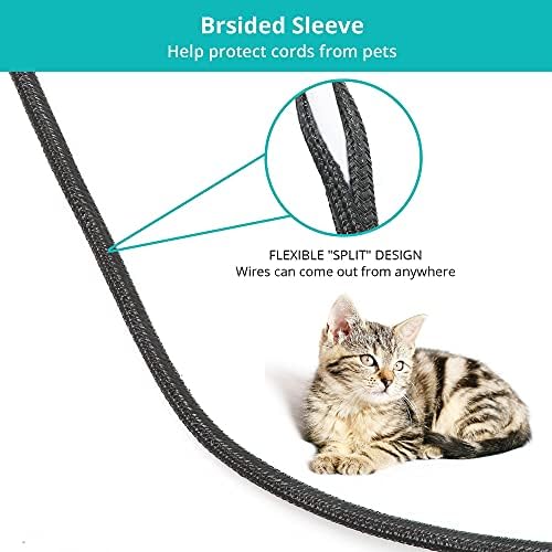 ZhiYo Cable Sleeve, 20ft, 1/4 inch, Black - Image 5