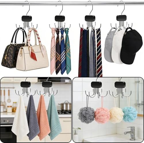 3 Pack Belt Hanger for Closet Organizer, Tie Hangers for Closet Storage - Image 6
