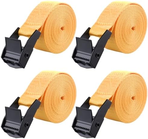 TRIWONDER Tie Down Straps Lashing Straps with Cam Buckle Nylon Webbing Heavy Duty Adjustable for Battery Kayak Motorcycle Cargo Packing by TRIWONDER