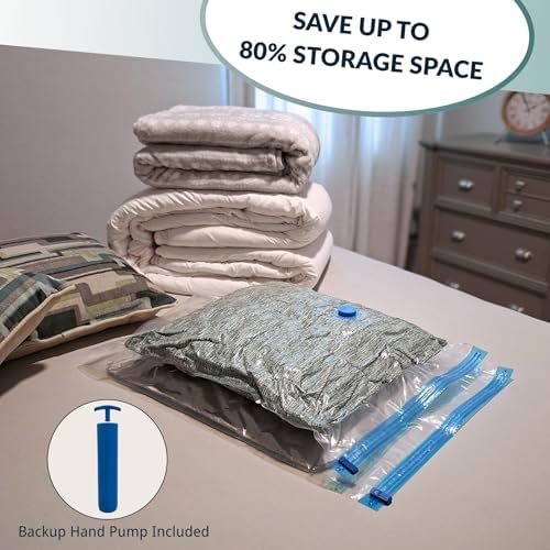 Mega Jumbo XXL Vacuum Seal Space Saver Storage Bags with Pump 4 Pack - Image 2