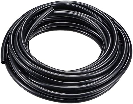 uxcell Black PVC Tube Wire Harness Tubing, 1/4-inch(6mm) ID 23ft Sleeve for Wire Sheathing Wire Protection - Image 3