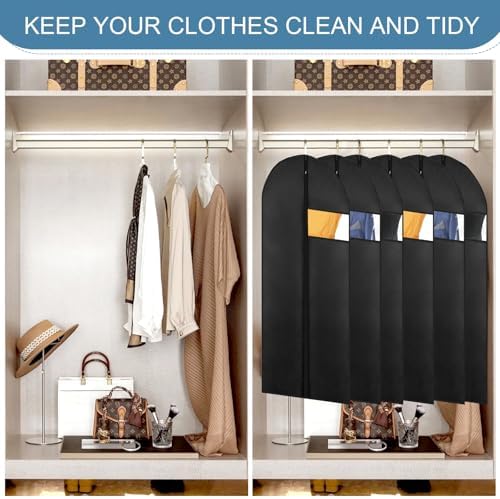 Garment Bag Suit Bag for Storage 40 inch, Washable Suit Cover for T-Shirt, Jacket, Suits, Coats(7 packs) - Image 6
