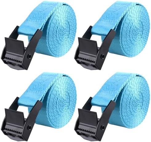 TRIWONDER Tie Down Straps Lashing Straps with Cam Buckle Nylon Webbing Heavy Duty Adjustable for Battery Kayak Motorcycle Cargo Packing by TRIWONDER