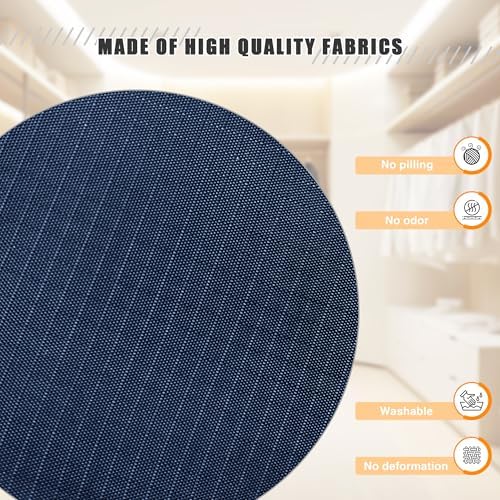 Hanging Closet Organizer 5-Shelf, Oxford Fabric Wardrobe Storage, Navy Blue - Image 4