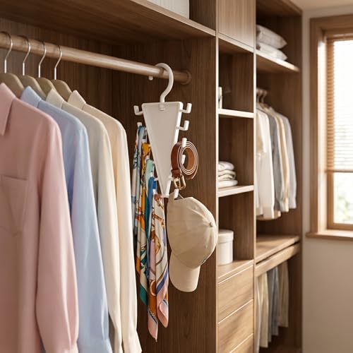 V-Shape 12-Hook Rotating Hanger, 360° Space Saving Closet Organizer - Image 4