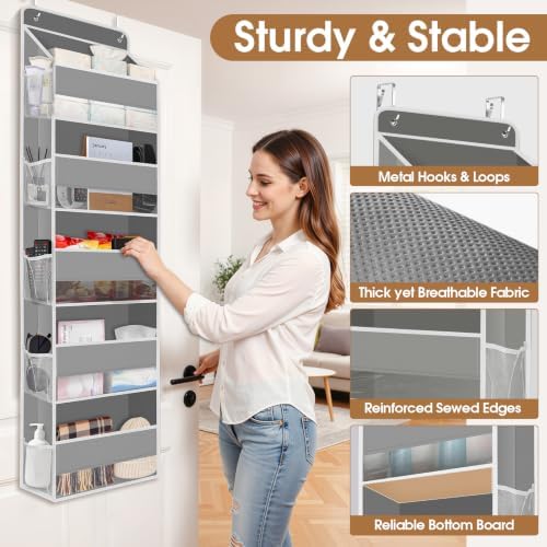 Over The Door Organizer Storage behind Door Hanging Organizer for Nursery - Image 6