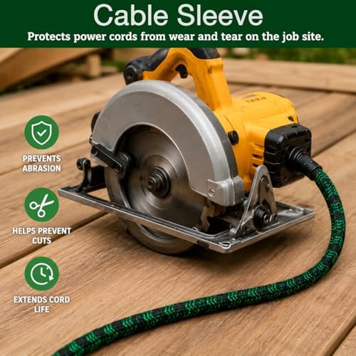 Cable Sleeve 3/8 Inch x 50FT Self-Wrapping Wire Loom - Image 3