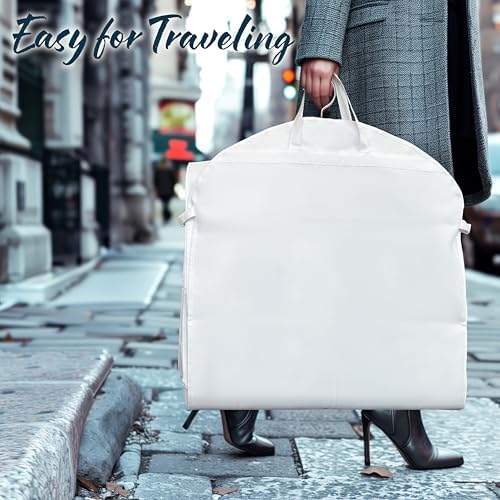 Simple Houseware 70" Long, 8" Depth Wedding Dress Garment Bag with Pockets - Image 4