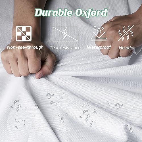 MISSLO 65" Wedding Dress Garment Bag with Bride Tote Bag 6'' Gusseted Dress Bags for Gowns Long 4 Pockets Wedding Dress Storage Bag for Women, White - Image 4