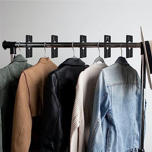30 PCS Rectangular Closet Dividers with a Bonus Marker, Black Plastic Rectangle Clothing Size Dividers Writable and Reusable for Sorting Clothing Size, Color, Brand, Size 2” x 5.4’’ - Image 5