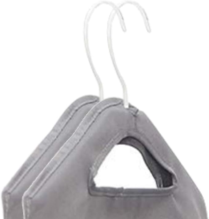 The Fine Living Co. Hanging Laundry Hamper Bag, Heavy Duty, Space Saving Closet Hamper Organizer with 2 Strong Metal Hangers